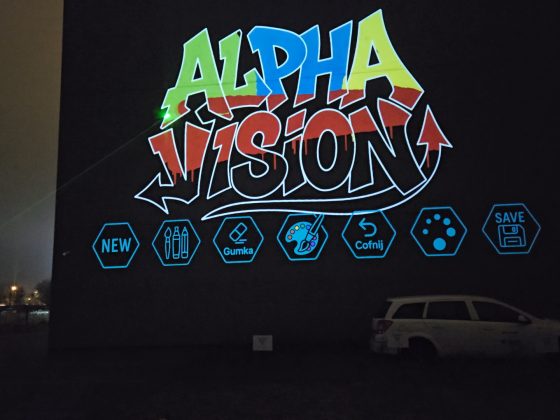 Laser Graffiti Alpha Vision – wirtualne graffiti na evencie nocnym